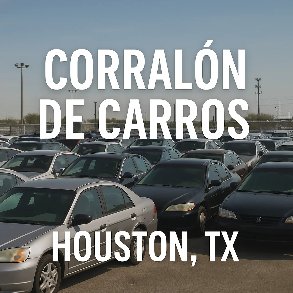 corralón de carros en Houston, TX