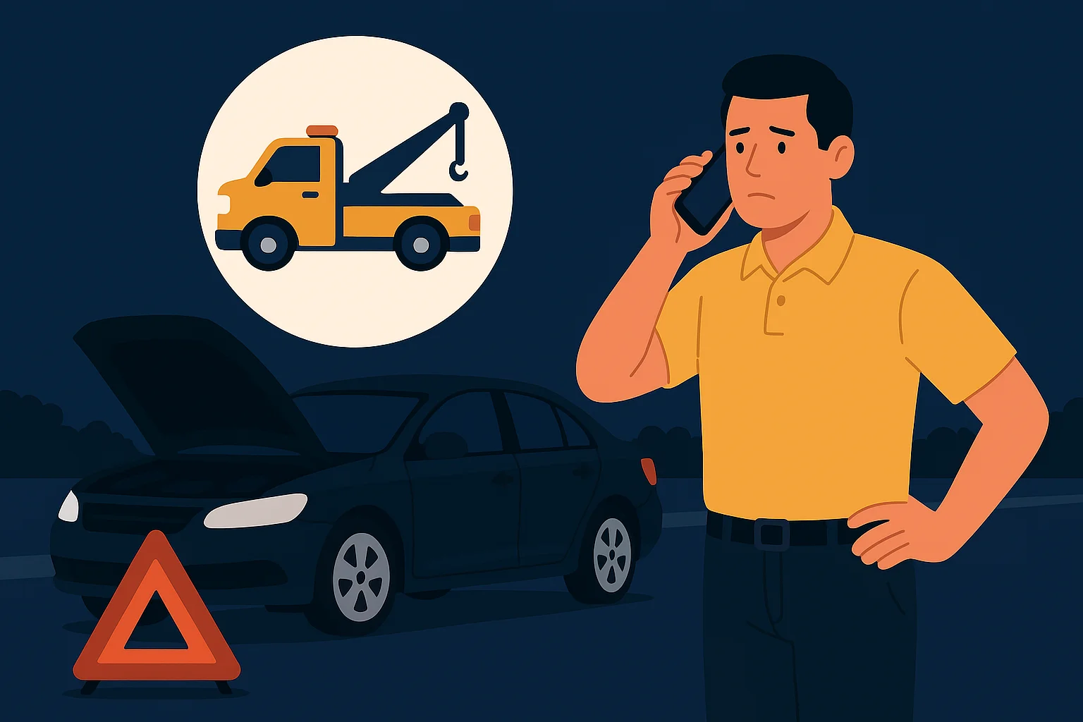 Cómo pedir una grúa guía paso a paso para pedir asistencia vehicular