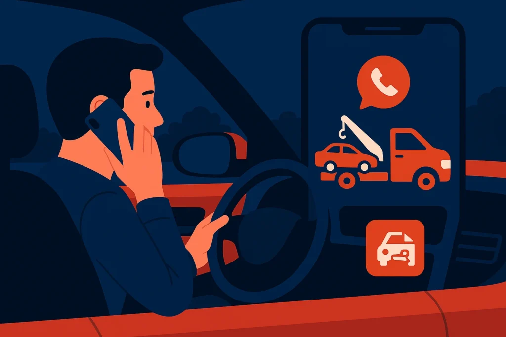 Opciones para pedir una grúa