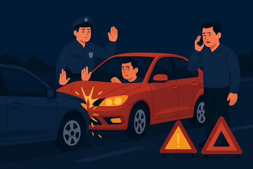 Pasos inmediatos al ocurrir el accidente